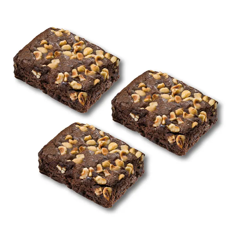 Brownie m/hasselnødder