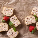Jordbær roulade