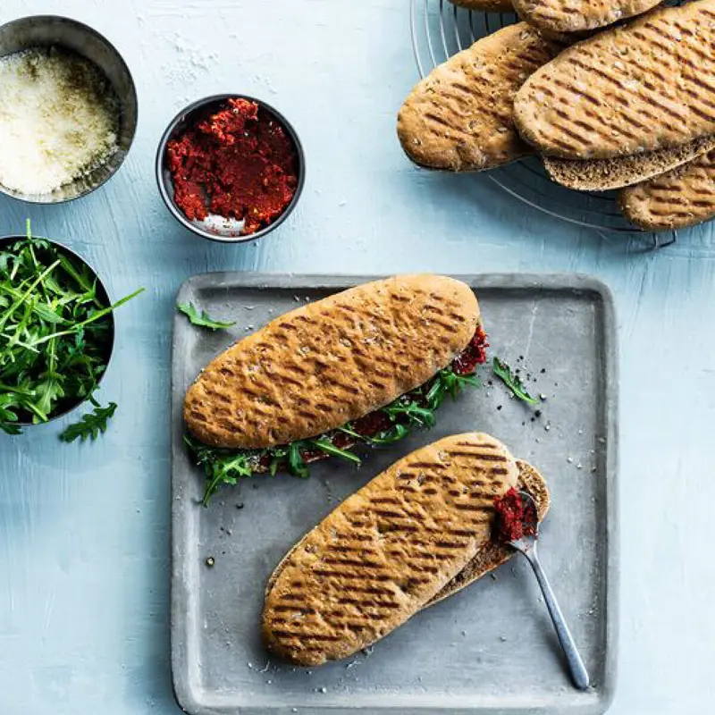 Panini grov m/grillstriber