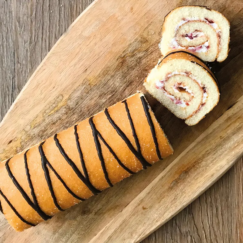 Hindbær roulade
